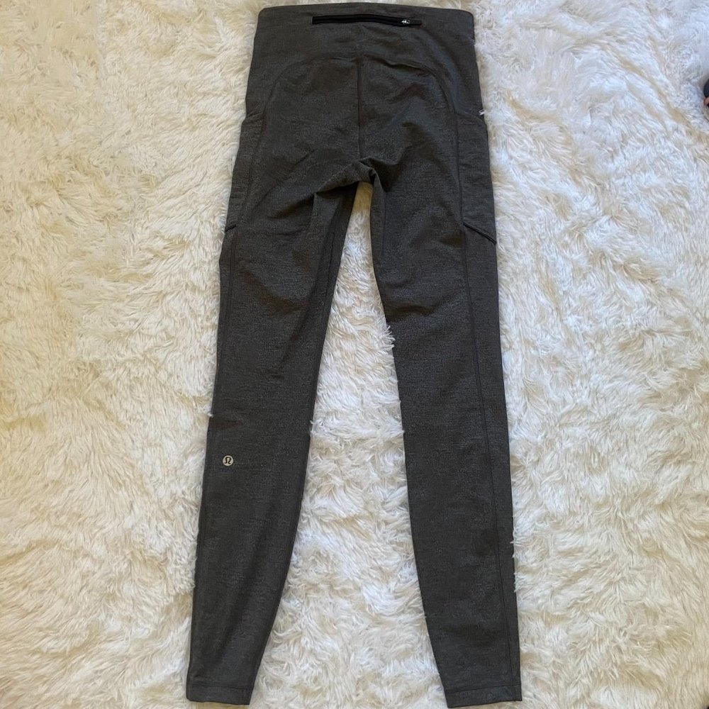Lululemon grey leggings, size 4